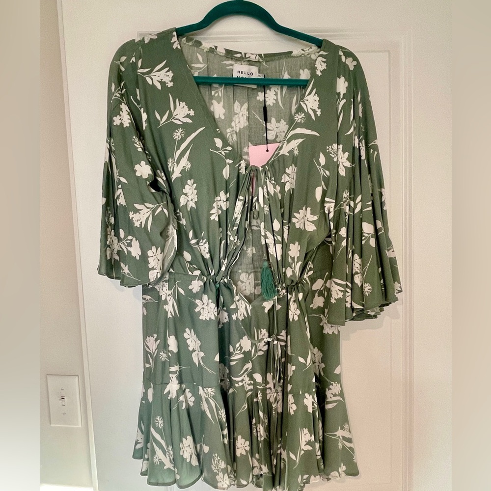 Hello Molly Sage Green Floral Romper